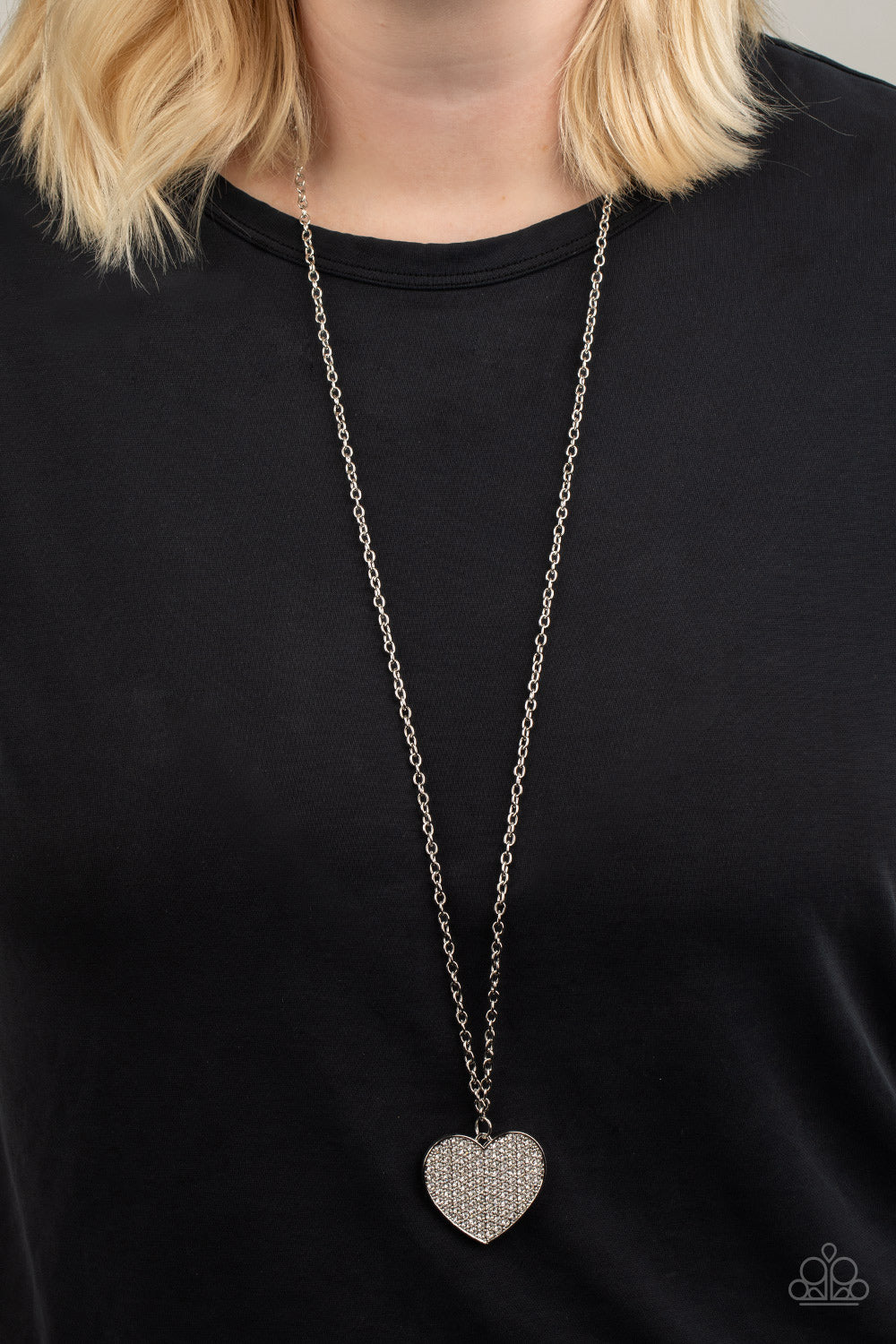 Paparazzi Have To Learn The HEART Way - White Necklace