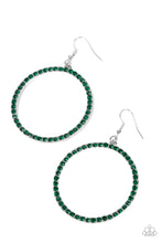 Load image into Gallery viewer, Paparazzi Head-Turning Halo - Green Earrings
