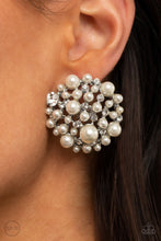 Load image into Gallery viewer, Paparazzi Head To Toe Twinkle - White Pearl Clip-On Earrings
