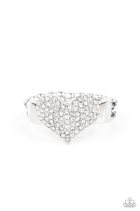 Paparazzi Heart of BLING - White Ring