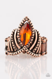 Paparazzi Heres Your Crown - Rhinestone Ring
