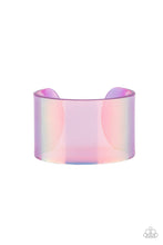 Load image into Gallery viewer, Paparazzi Holographic Aura - Purple Acrylic Bracelet
