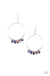 Paparazzi Holographic Hoops - Purple Earring