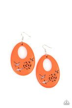 Load image into Gallery viewer, Paparazzi Home TWEET Home - Orange Wooden Earrings

