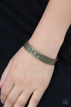 Load image into Gallery viewer, Paparazzi Hope Makes The World Go Round - Brass Cuff Bracelet
