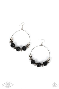 Paparazzi I Can Take a Compliment - Black Earrings