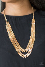 Load image into Gallery viewer, Paparazzi Industrial Illumination - Gold Necklace
