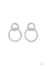 Load image into Gallery viewer, Paparazzi Intensely Icy - White Post Earrings
