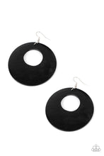 Load image into Gallery viewer, Paparazzi Island Hop - Black Wooden Earrings
