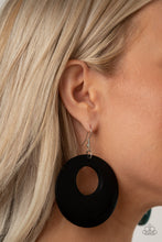 Load image into Gallery viewer, Paparazzi Island Hop - Black Wooden Earrings
