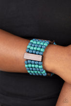 Load image into Gallery viewer, Paparazzi Island Soul - Blue Wooden Bracelet
