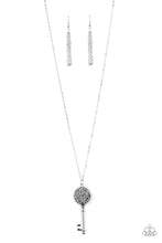 Load image into Gallery viewer, Paparazzi Key Keepsake - Silver Key Necklace

