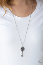 Load image into Gallery viewer, Paparazzi Key Keepsake - Silver Key Necklace

