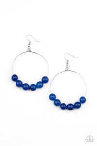 Paparazzi Let It Slide - Blue Earrings