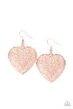 Load image into Gallery viewer, Paparazzi Let Your Heart Grow - Rose Gold Heart Earrings
