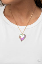 Load image into Gallery viewer, Paparazzi Lockdown My Heart - Gold Necklace
