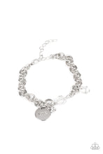 Load image into Gallery viewer, Paparazzi Lovable Luster - White Charm Bracelet
