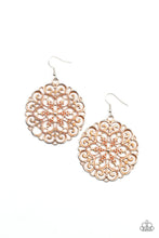 Load image into Gallery viewer, Paparazzi MANDALA Effect - Orange Earrings
