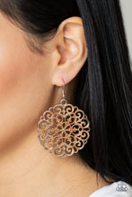 Load image into Gallery viewer, Paparazzi MANDALA Effect - Orange Earrings
