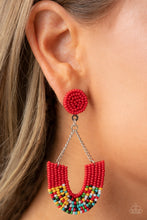 Load image into Gallery viewer, Paparazzi Make it RAINBOW - Red Earrings
