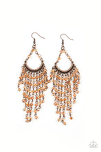Load image into Gallery viewer, Paparazzi Metro Confetti - Copper Beaded Earrings
