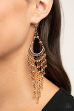 Load image into Gallery viewer, Paparazzi Metro Confetti - Copper Beaded Earrings
