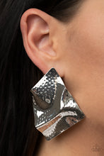 Load image into Gallery viewer, Paparazzi Modern Maverick - Silver Post Earrings
