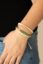 Load image into Gallery viewer, Paparazzi Natural-Born Navigator - Green Necklace
