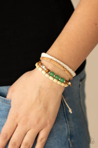 Paparazzi Natural-Born Navigator - Green Necklace