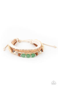 Paparazzi Natural-Born Navigator - Green Necklace