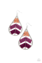 Load image into Gallery viewer, Paparazzi Nice Threads - Purple Earrings
