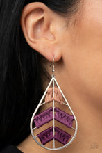 Load image into Gallery viewer, Paparazzi Nice Threads - Purple Earrings
