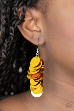Load image into Gallery viewer, Paparazzi Now You SEQUIN It - Gold Sequin Earrings
