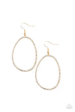 Load image into Gallery viewer, Paparazzi OVAL-ruled! - Gold Earrings
