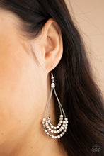 Load image into Gallery viewer, Paparazzi Off The Blocks Shimmer - Silver Earrings

