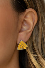 Load image into Gallery viewer, Paparazzi On Blast - Yellow Earrings

