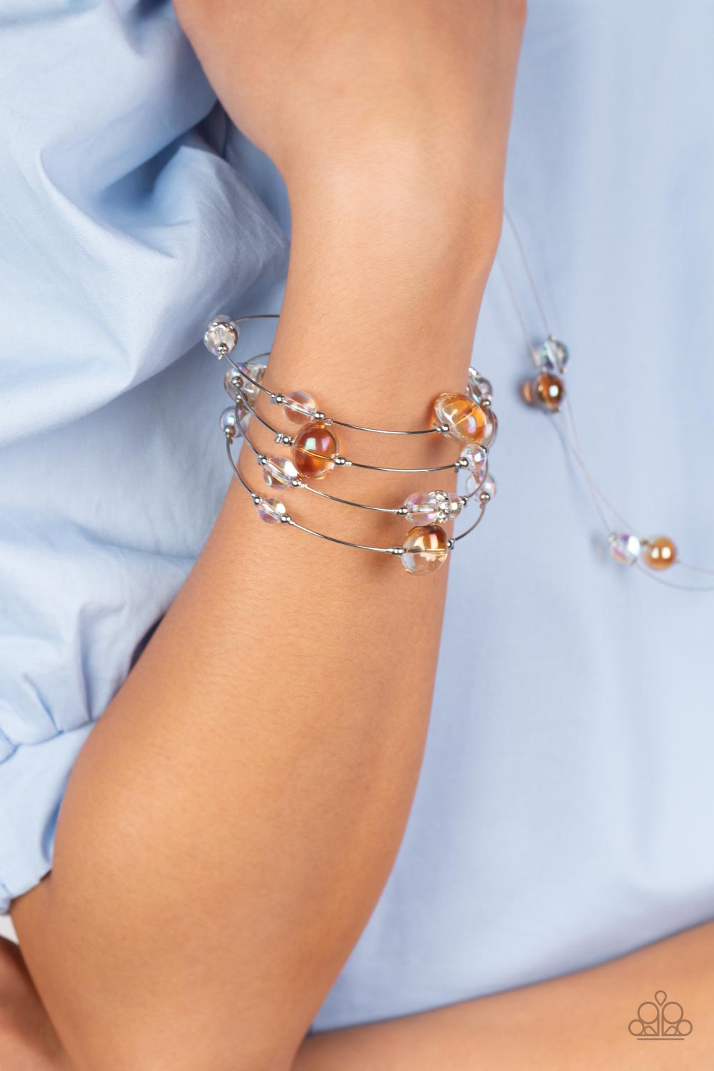 Paparazzi Optical Auras - Multi Coil Bracelet