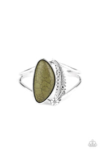 Paparazzi Out In The Wild - Green Cuff Bracelet