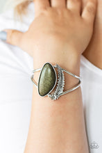Load image into Gallery viewer, Paparazzi Out In The Wild - Green Cuff Bracelet
