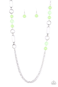 Paparazzi POP-ular Opinion - Green Necklace
