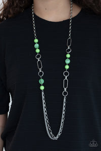 Paparazzi POP-ular Opinion - Green Necklace
