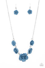 Load image into Gallery viewer, Paparazzi PRIMROSE and Pretty - Blue Rose Necklace
