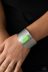 Paparazzi Poshly Pharaoh - Green Cuff Bracelet