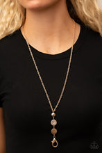 Load image into Gallery viewer, Paparazzi Positively Planetary - Gold Lanyard Necklace

