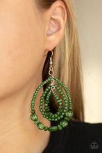 Load image into Gallery viewer, Paparazzi Prana Party - Green Earrings
