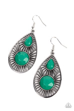 Load image into Gallery viewer, Paparazzi Prima Donna Diva - Green Earrings
