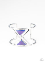 Load image into Gallery viewer, Paparazzi Pyramid Palace - Blue Cuff Bracelet
