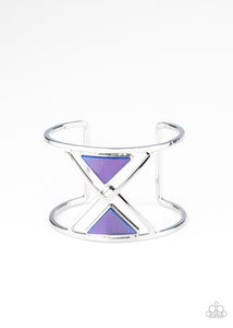Paparazzi Pyramid Palace - Blue Cuff Bracelet