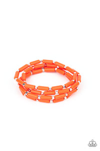 Paparazzi Radiantly Retro - Orange Bracelets