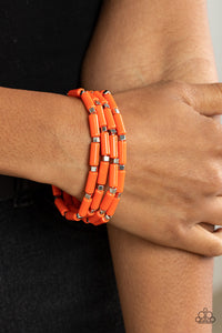 Paparazzi Radiantly Retro - Orange Bracelets